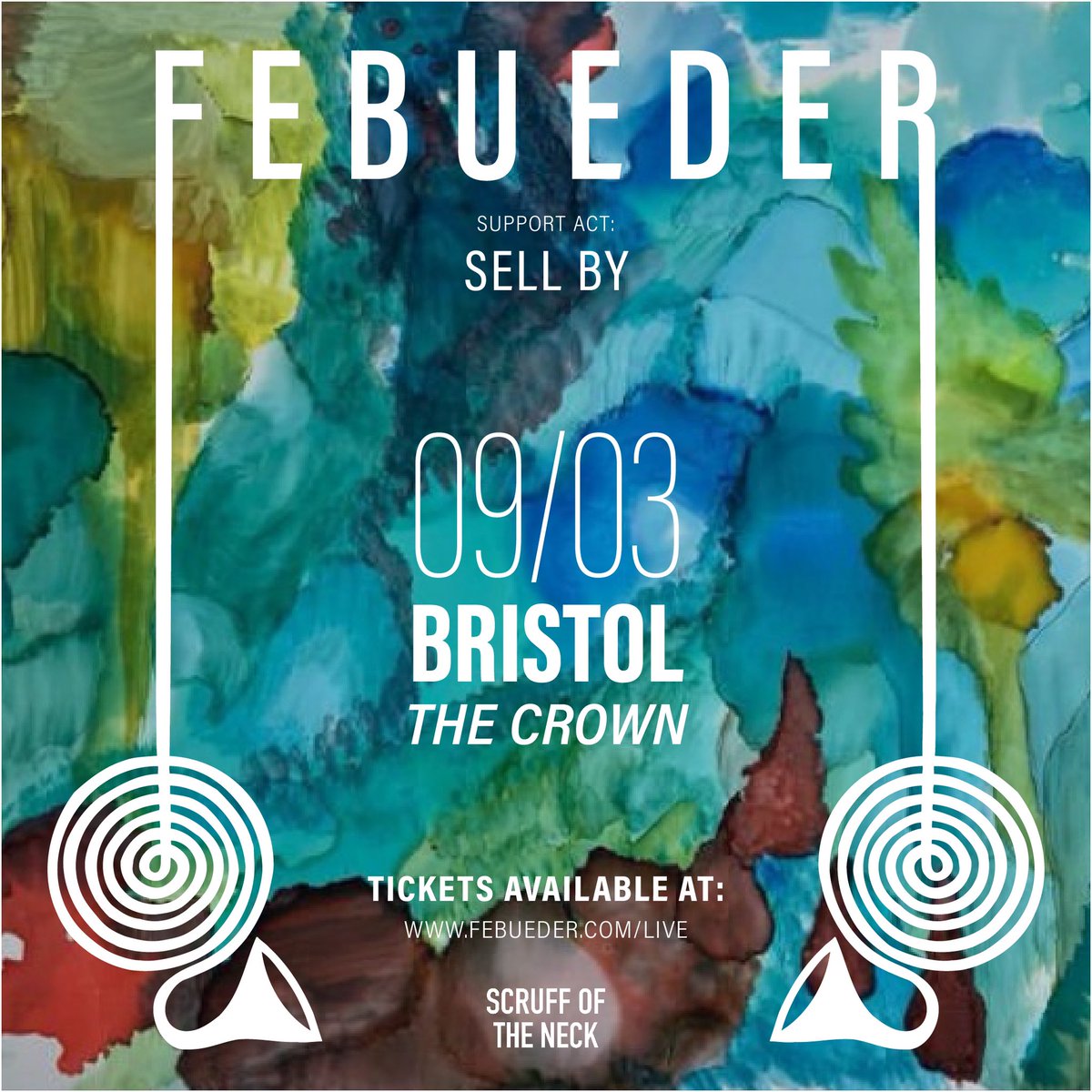Scruff of the Neck (@scruffoftheneck) on Twitter photo 🚨JUST ANNOUNCED🚨
@febueder announce stops in Manchester and Bristol on their UK Tour in March 2023. Tickets on sale now!
02.03 <a href="/33_oldhamstreet/">33 Oldham Street</a>
w/ <a href="/OllyDavismusic/">Olly Davis</a>
🎟️ - fatso.ma/W4zB
09.03 <a href="/thecrownbristol/">thecrownbristol</a>
w/ <a href="/_sell_by/">sell by.</a>
🎟️ - fatso.ma/W4zJ 🚨JUST ANNOUNCED🚨
@febueder announce stops in Manchester and Bristol on their UK Tour in March 2023. Tickets on sale now!
02.03 <a href="/33_oldhamstreet/">33 Oldham Street</a>
w/ <a href="/OllyDavismusic/">Olly Davis</a>
🎟️ - fatso.ma/W4zB
09.03 <a href="/thecrownbristol/">thecrownbristol</a>
w/ <a href="/_sell_by/">sell by.</a>
🎟️ - fatso.ma/W4zJ