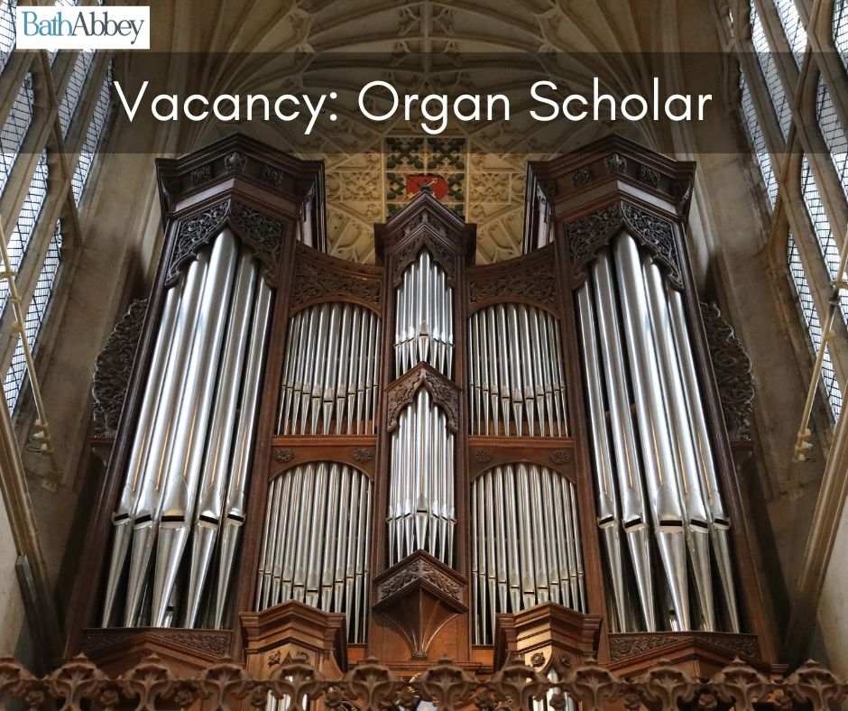 Bath Abbey is searching for a new organ scholar. 

Become involved in the busy life of the Abbey's Music Department, with the chance to play our famous Klais organ. 

Deadline:  Fri 16 Dec 5pm

More information and to apply: bathabbey.org/jobs-and-vacan…

#organscholar #choralscholar