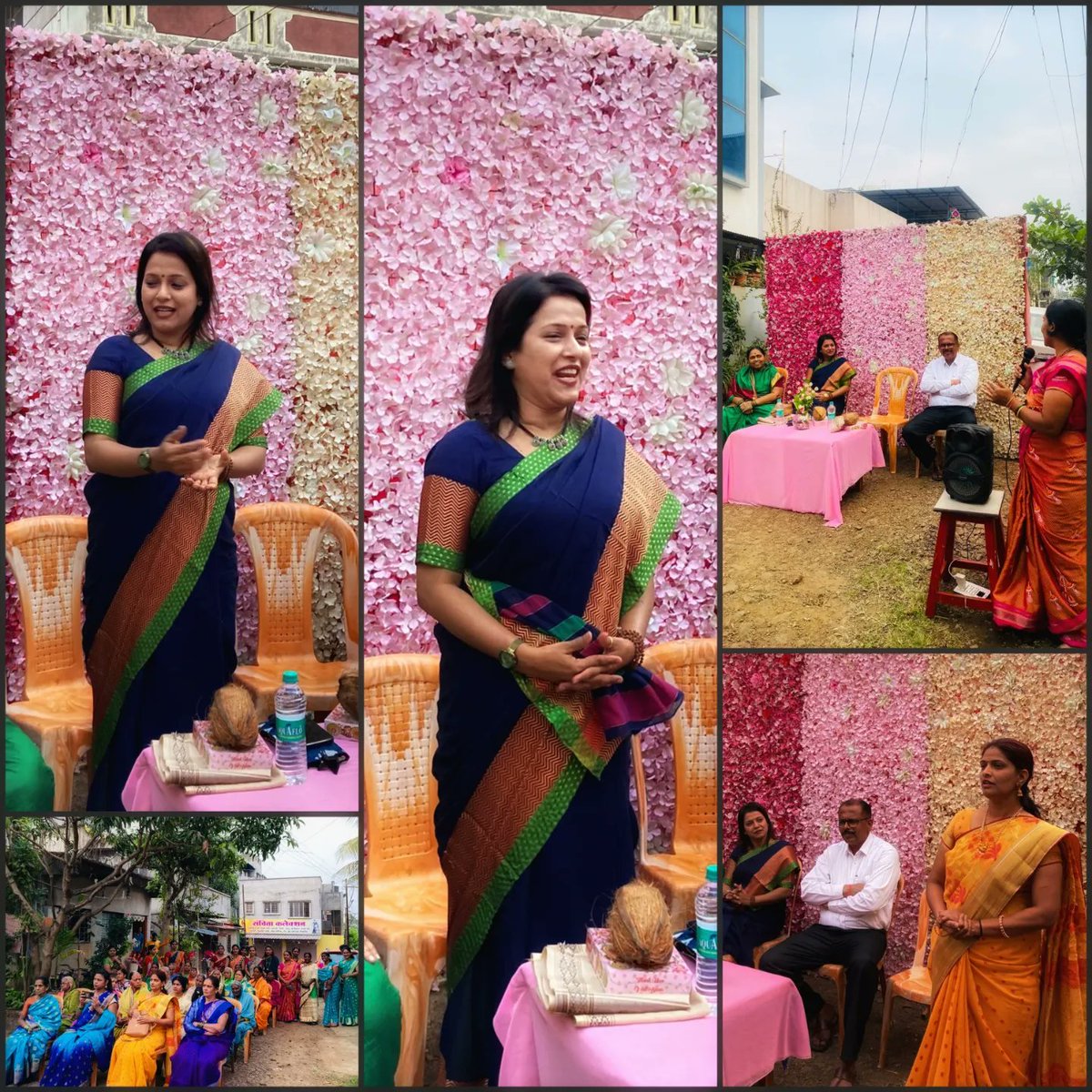 DeshpandeNee's tweet photo. #दत्तजयंती निमित्त मातांचा सत्कार !
या समारंभाला जाण्याचा योग आला.
सत्कार,भाषण,आरती आणि महत्त्वाचे आरतीनंतर भारतमाता की जय 🙏🏼🚩
धर्मो रक्षति रक्षित: #goodwibes https://t.co/vOOoQ4n1gg