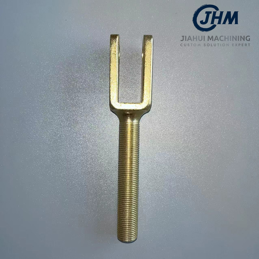 Photo of the U-Shaped Fork Female Thread Hydraulic Joint. We provide custom manufacturing service for global clients. 
Vist us by: jiahuimachining.com
#forging #cnc #cncmachining #JIAHUICUSTOM #customparts