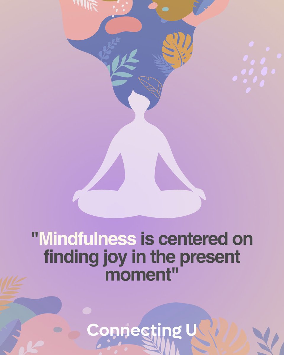 ConnectingU_Co's tweet photo. Three ways to practice mindfulness today:

💛 Observe your surroundings using all of your senses.
💛 Allow thoughts to come and go without self-criticism.
💛 Put away tech to fully engage in a hobby or conversation.

#selflove #mentalhealthquotes #selflovequotes #mentalhealthtips https://t.co/Yl2f4XrAWk