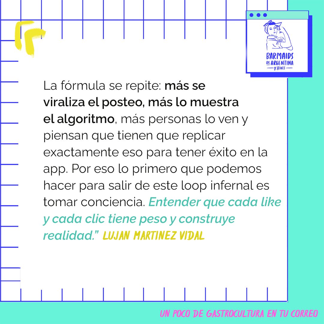 Nunca aplicaron mejor estas palabras de <a href="/LujanMV/">Luján Martinez Vidal</a> 🫣 Pensemos a quién/quiénes les estamos regalando likes y qué estamos promoviendo con eso.