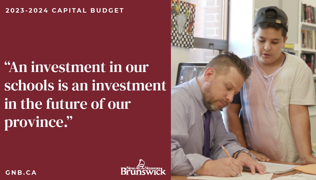 Government of NB on Twitter "As part of Capital Budget 20232024, we are investing 110.242