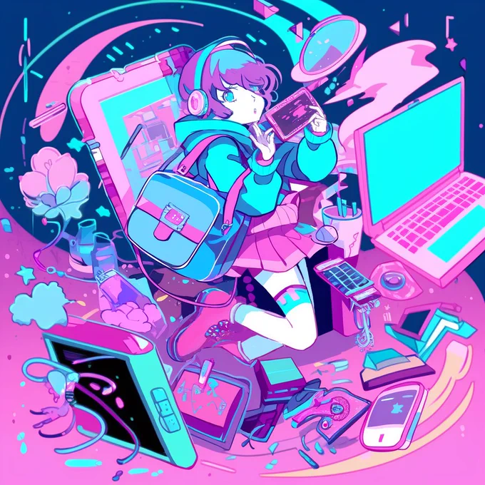 #nijijourney #加筆修正ガジェット少女 