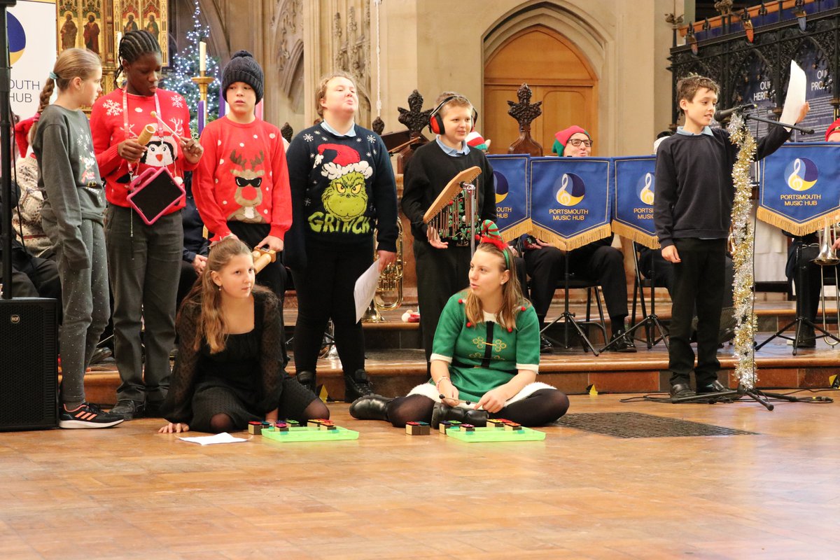 portsmouthmusic's tweet photo. 📸Photos from today's Special Christmas Celebration with St Paul's Catholic Primary, @KANParade, Redwood Park Academy and @MaryRoseAcademy at @PortseaParish are now up on our website. 😁

➡️https://t.co/oWVAxV4acU https://t.co/Y6pFMrb9ys