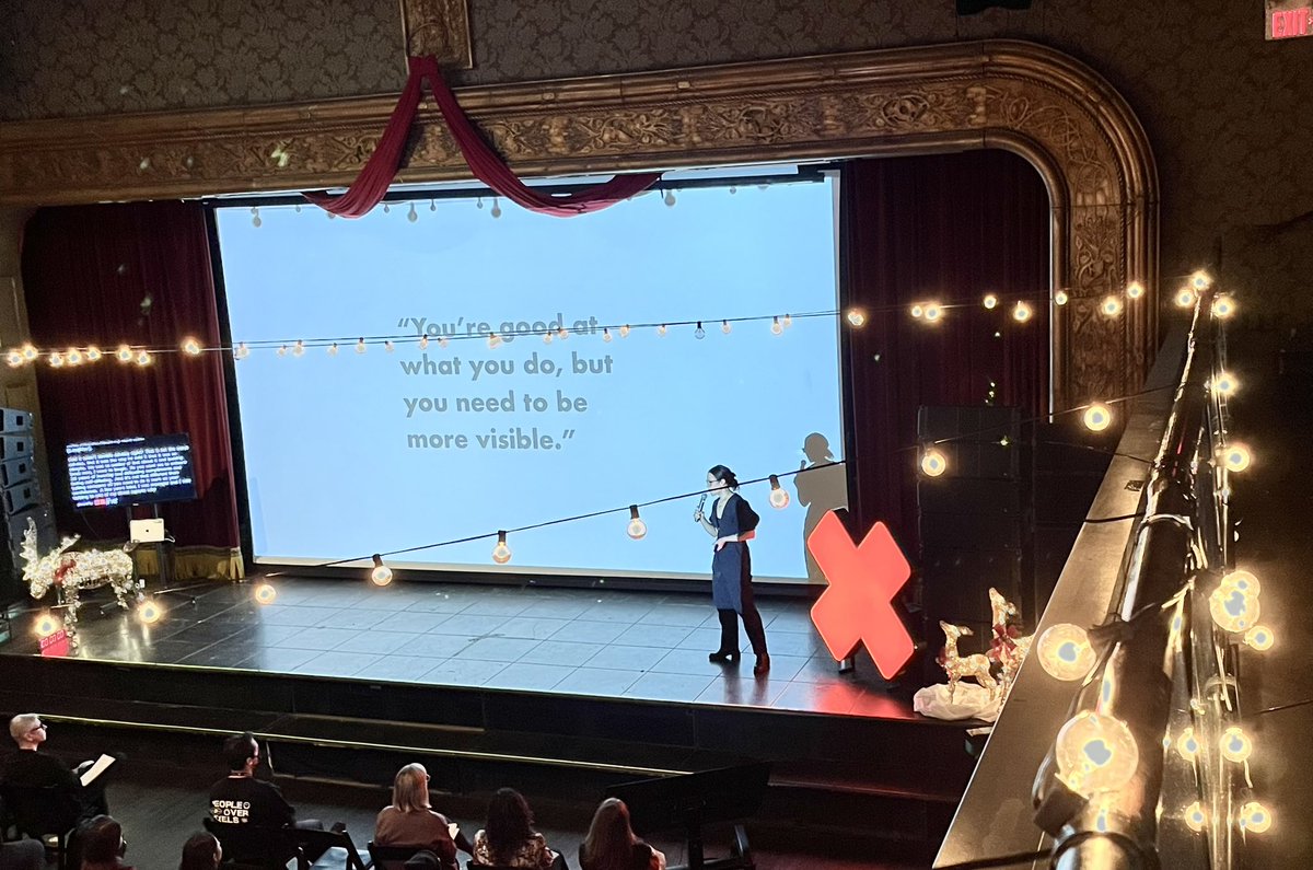 ‘You’re good at what you do, but you need to be more visible.’ <a href="/eikokawano/">Eiko Kawano (she/her)</a> sharing the inherent bias present in most management advice, and her journey in finding her voice.
❤️💙❤️

<a href="/WeAreDesignX/">DesignX Community</a> #designleadership