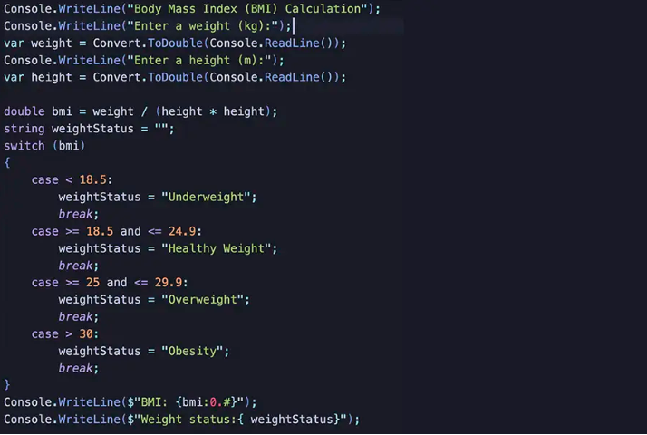 EstradaWebGroup's tweet photo. ¿Cómo usar la declaración switch en C#? 🦾👀
https://t.co/tKKRrXRscY
#csharp #ccode #code #web #developer #desarrollador #programador #programación #coding https://t.co/xkThgs9l6U