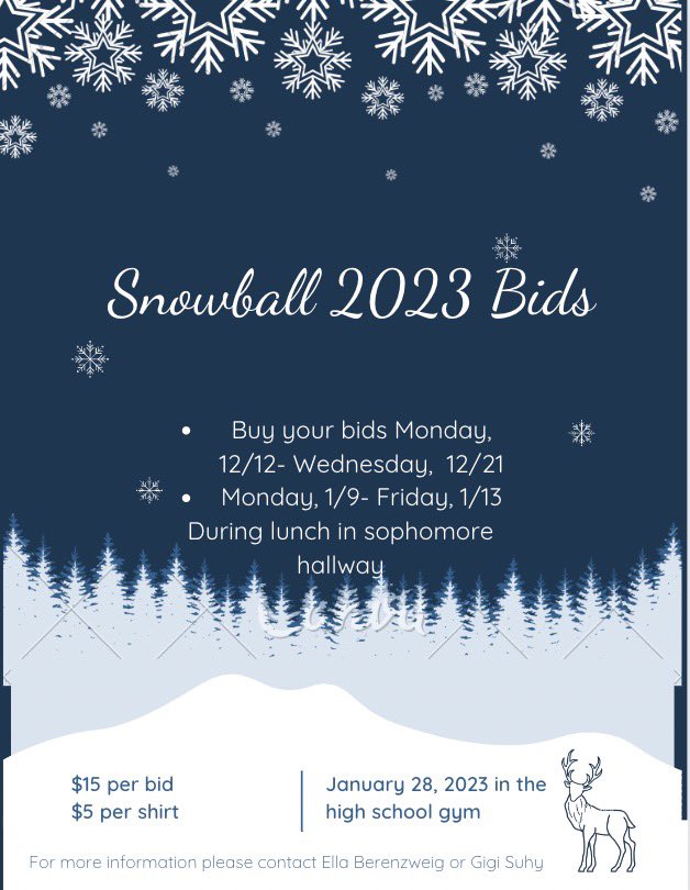 Buy your snowball bids! ❄️