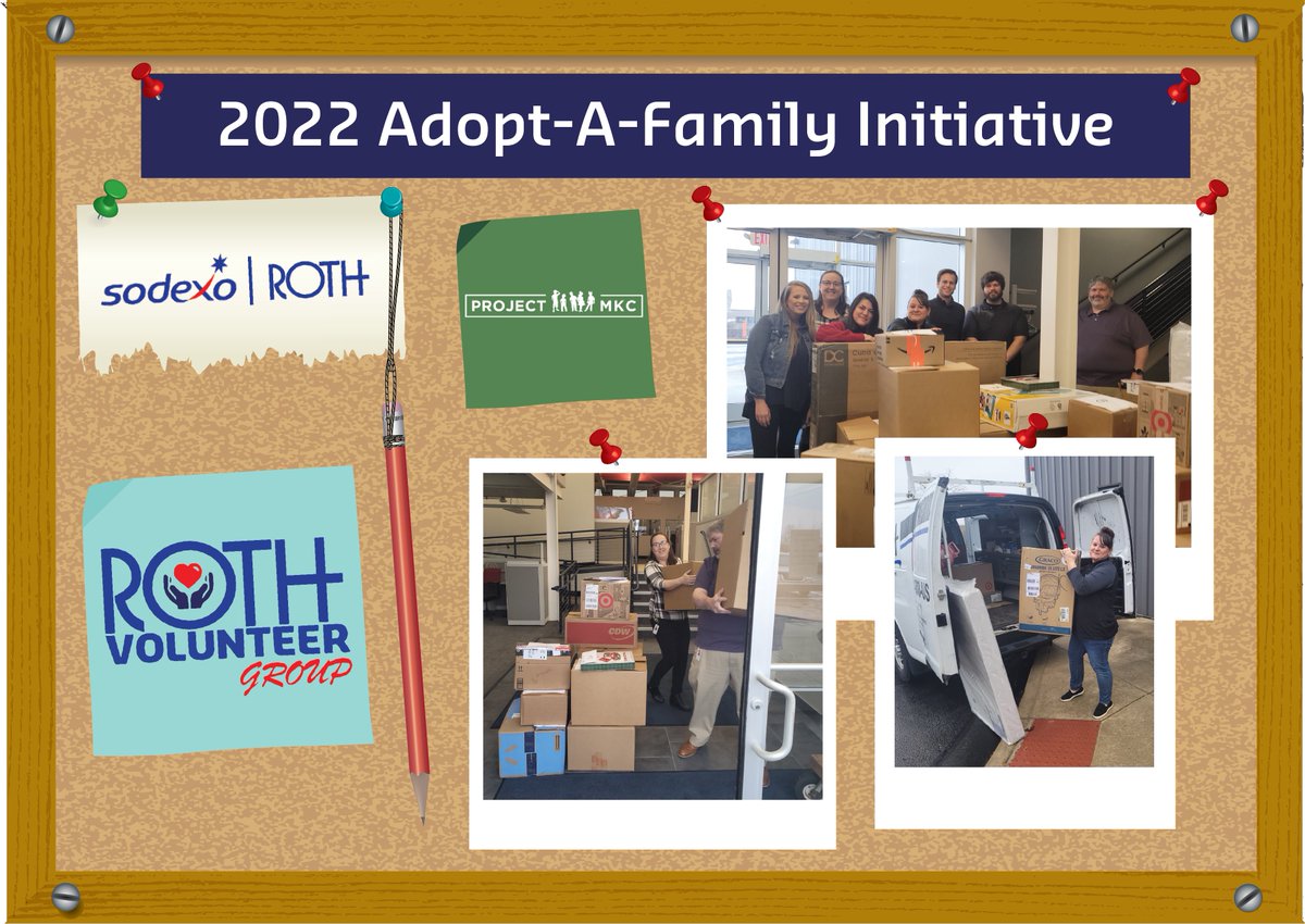 #WayToGoWednesday (yes, we're making that a thing 😉)

Big kudos to The Roth Volunteer group for successfully coordinating our annual Adopt-A-Family Initiative! 🎄

In collaboration with Project MKC, Sodexo | Roth generously donated holiday gifts for 4 families here in Y-Town.❤️