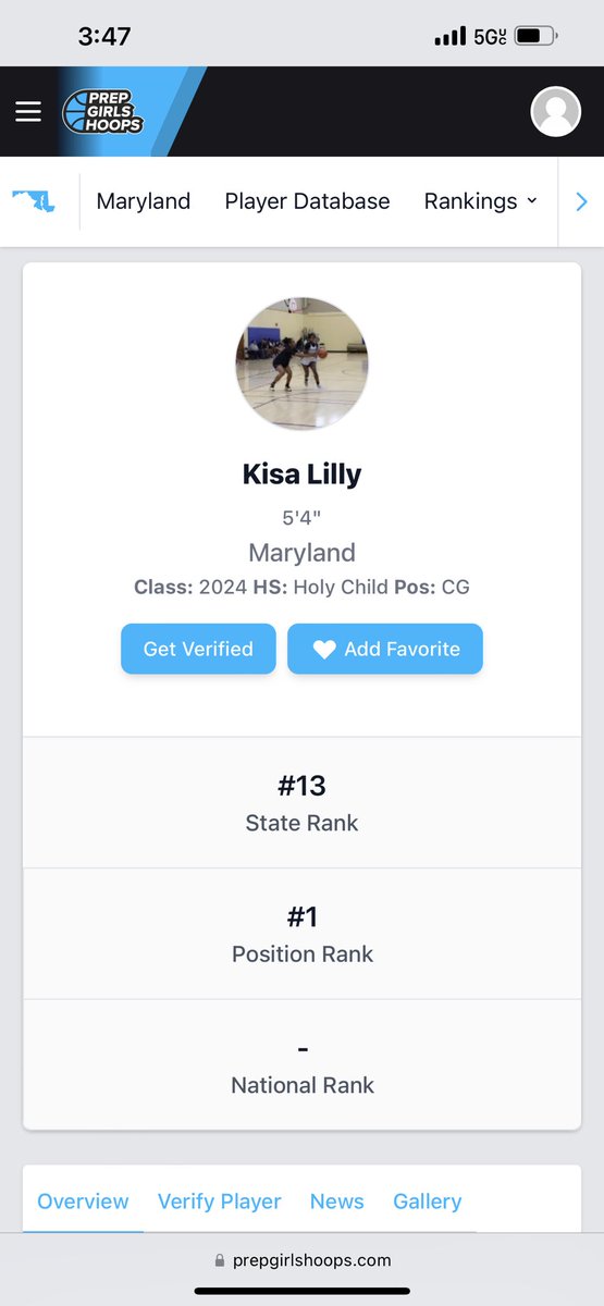 ACUTABOVEWORLD's tweet photo. Thx @PrepGirlHoops Maryland, for the recognition of Baby Girl @LillyKisa, keep working hard Dad proud of you, you can’t hide Hard work. @HolyChildTigers https://t.co/U2JuDQ3XIB