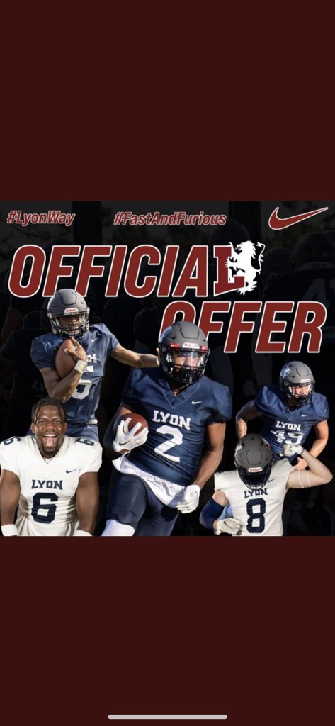 After a great talk with coach Chris Douglas <a href="/LyonHBC/">Chris Douglas 🏈</a> I am blessed to receive my 4th offer from <a href="/_Lyon_Football/">Lyon Scots Football</a> 🔵⚪️ <a href="/HeadlandFootba1/">Headland Rams Football</a> <a href="/coachMelt334/">CoachMelt</a>
