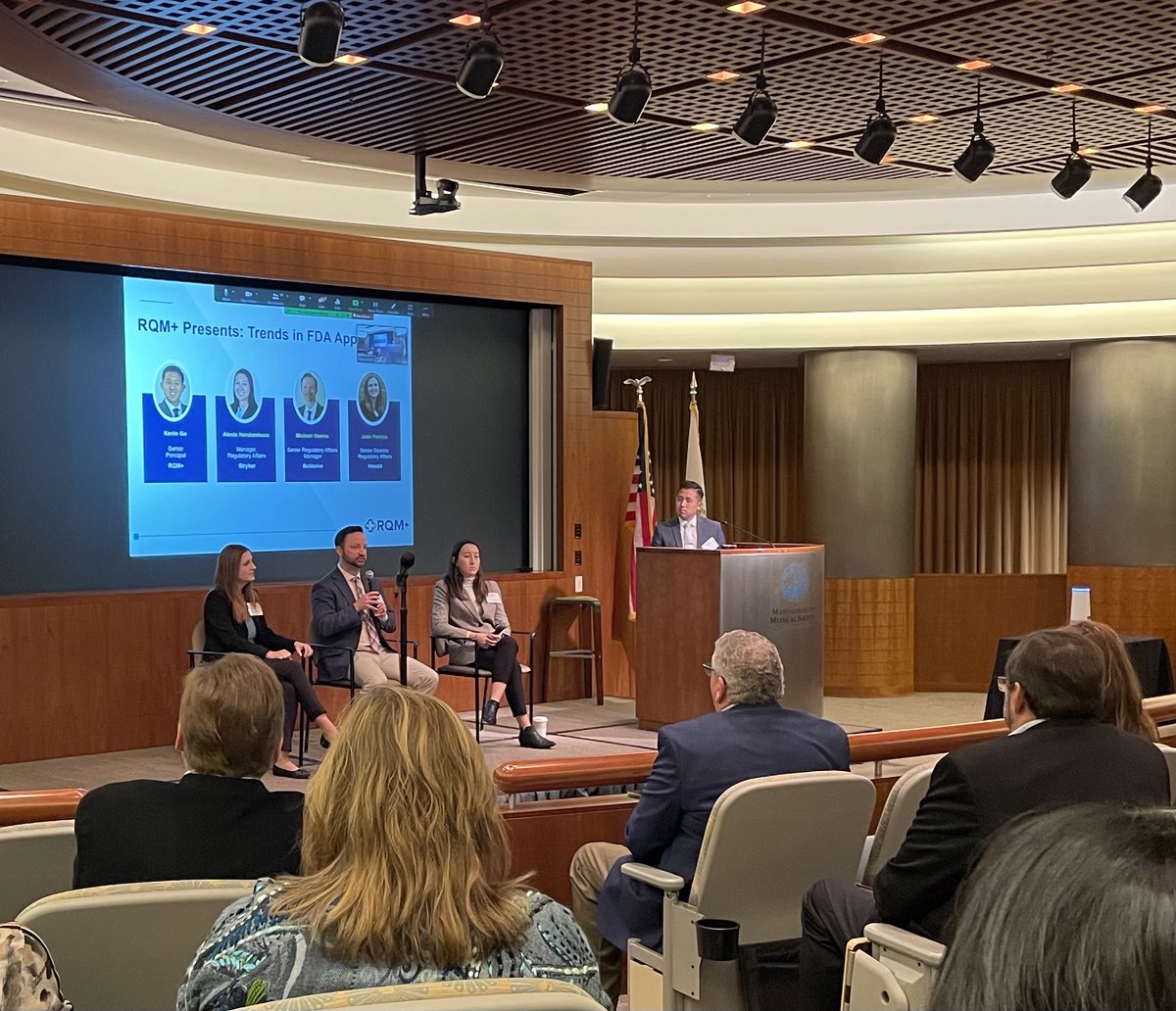 MassMEDICouncil's tweet photo. Thank you to everyone who joined our #RegulatoryRoundup! We heard wonderful talks from FDA officials, industry representatives and regulatory experts.

And thanks to our sponsors #AlvaMed, @CovingtonLLP, @DuaneMorrisLLP, #FullSpectrum, @Intertek, @RQMplus, and @veevasystems! https://t.co/RJDYjeZyy8