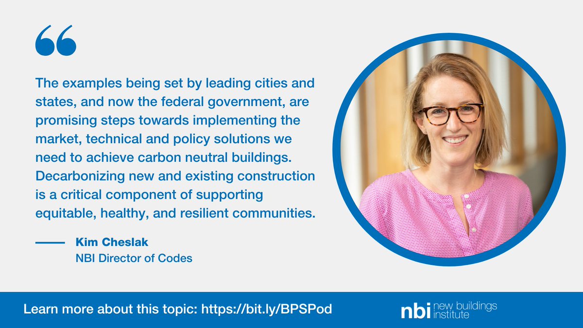 NewBldgsInst's tweet photo. The @WhiteHouse announcement of a Federal Building Performance Standard sets a goal to achieve zero scope 1 emissions in 30% of federal buildings by 2030. Read more on this impactful commitment: https://t.co/HuaydjGh4C

Our statement below from NBI's Director of Codes: https://t.co/A7EdF4gDWh