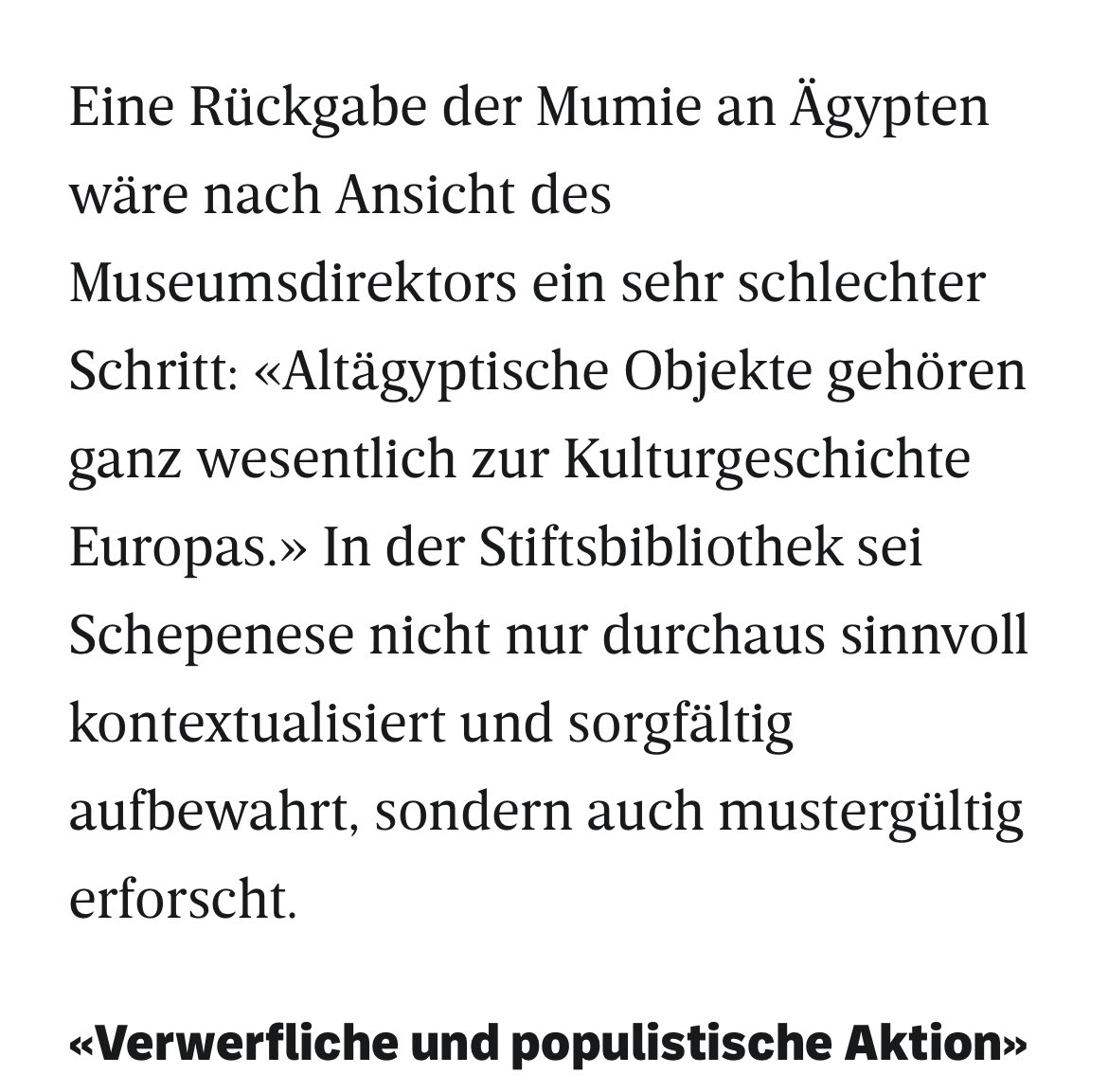 MrDanHu's tweet photo. Das hat sich der Direktor des Völkerkundemuseums St.Gallen, Peter Fux, mit diesem Statement leider grad ziemlich in die Lächerlichkeit verabschiedet:
“Es ist höchste Zeit dieser Wokeness-Welle entgegenzutreten.” 🙄🤡 #schepenese #milorau https://t.co/gK0wXWvifC