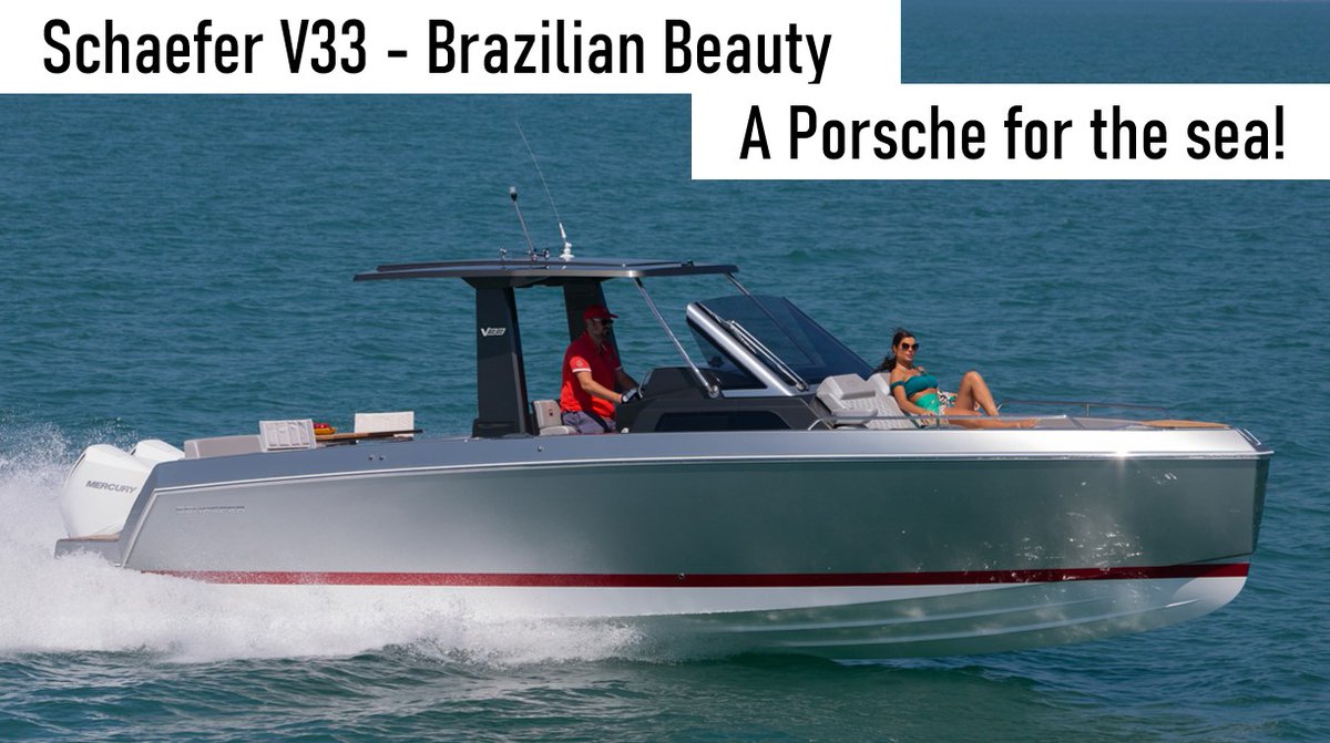 TMC_Marine's tweet photo. Check out our latest boat tour, the 
Schaefer V33 - You will be amazed at the quality of this Brazilian built boat. Click here to watch https://t.co/desCODC8xE https://t.co/rdXSV722j0