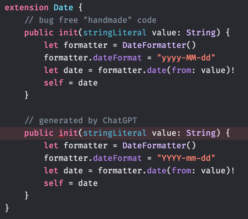 ChatGPT makes writing code easier.

And makes bugs harder to find...

(took me like 1.5 hours to hunt this one down)