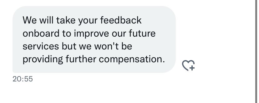 chrolden's tweet photo. @DeliverooHelp @McDonalds @Deliveroo This is what @Deliveroo say… basically once you pay us the money for an order we don’t care about you or the food you receive or the reputation of their end client…McDonalds in this case. Totally unacceptable https://t.co/rc0ulQZgmB