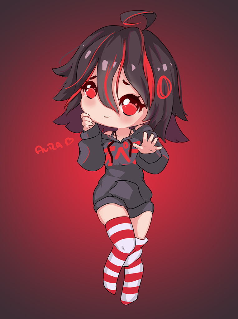Cute little Aura :3 #GXAura #Cute #Chibi #Drawing