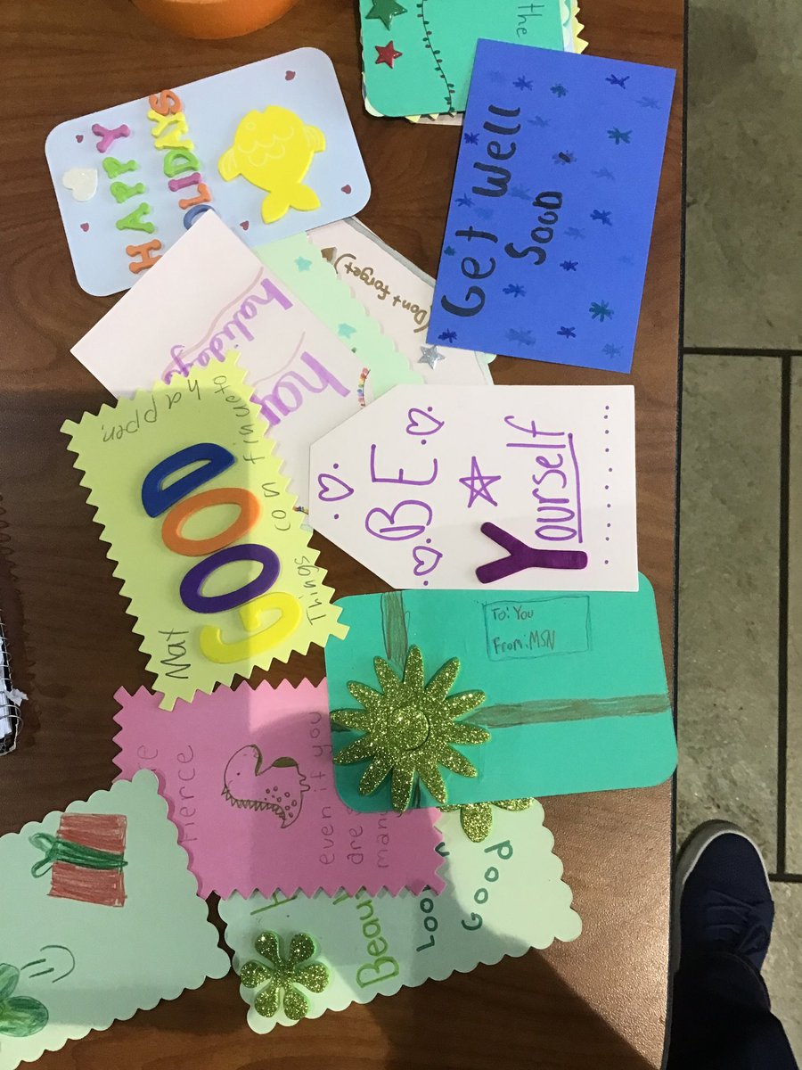 JKragseth's tweet photo. MSN Connect is working on their 2nd After School Action of he year! Decorating cards for patients in a hospital and making blankets for Project Linus! #BetterTogetherD95 @TJakowitsch @BcrowleyD95 https://t.co/GptiXJT2jP