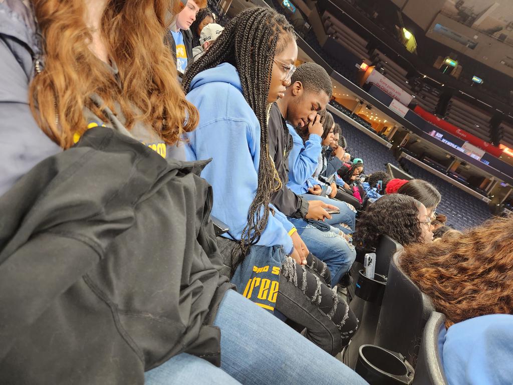 DecaOlive's tweet photo. OBHS DECA at the Pro-Sports Career Conference and Grizzlies game tonight #obpride #memgrizz https://t.co/rMEq3uBgld