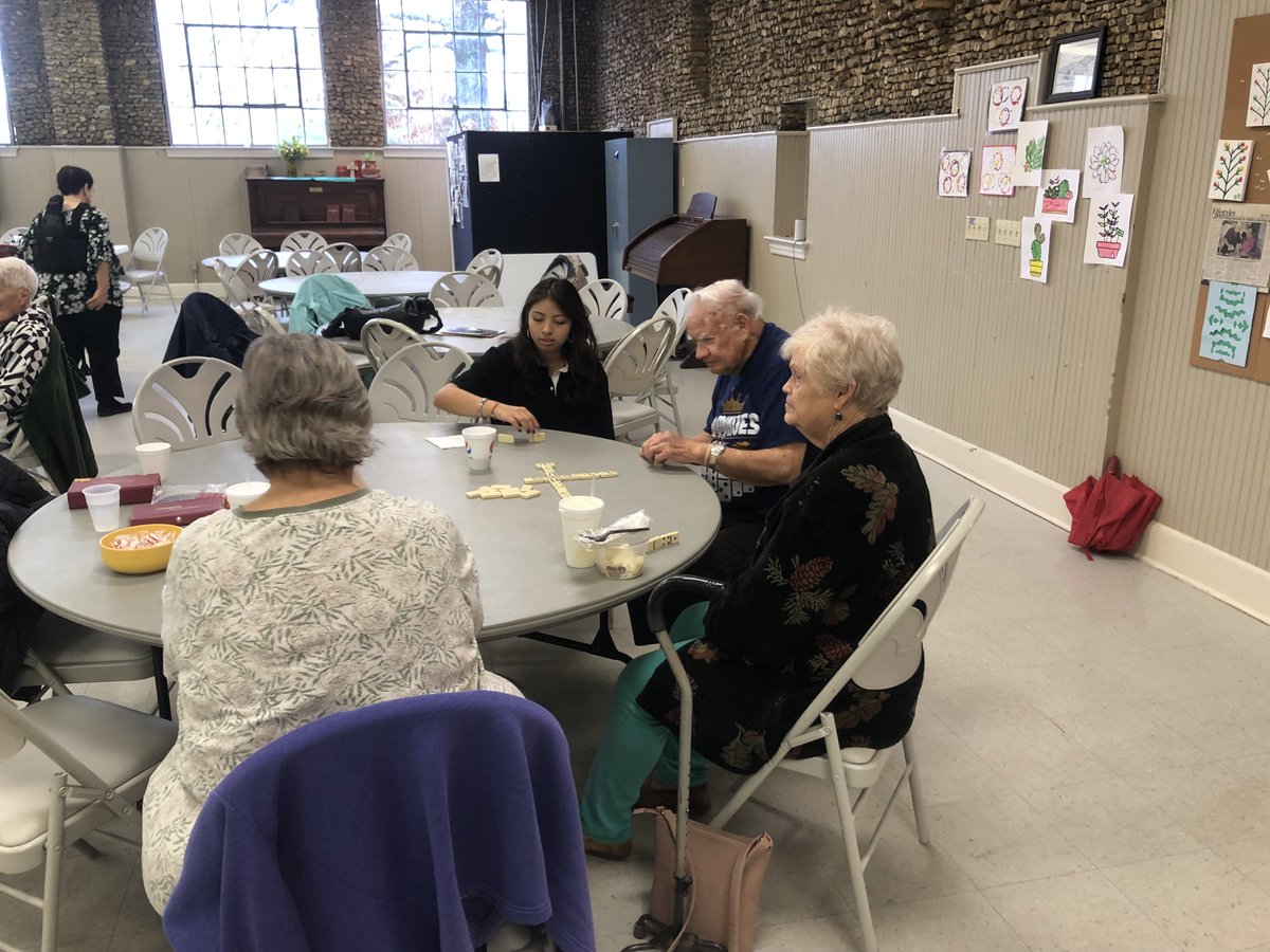AthensAL's tweet photo. The Mayor's Youth Commissioners adopted seniors who regularly attend Athens Activity Center. Alondra Salgado from @AHS_Alabama wrote her buddy Paul Irons. He invited her to play dominoes so she did!
#settingtheexample #bridgingthegap❤️ @FOX54News @newscourier @waff48 @1043WZYP https://t.co/DdkHM2MLKg