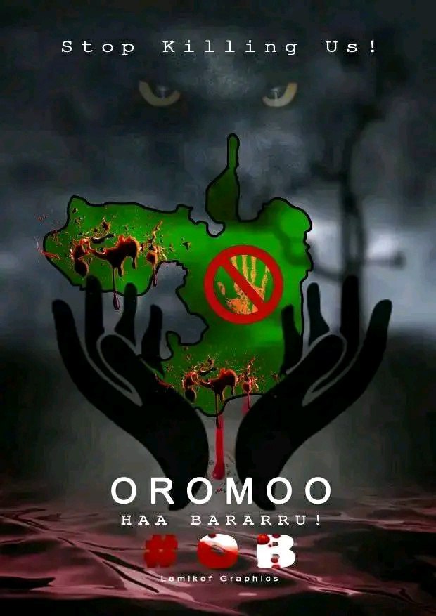 FandisheAweda's tweet photo. The Intl. Cmty knows the facts re: endless killings, instability &amp; human rights violations in Eth. Abiy is on a mission to exterminate 55+mil Oromos. The Intl. Cmty. must stand on the right side of history @VP @POTUS @Reuters @AP @StateDept #OromoVoice #AbiyMustGo https://t.co/jTcqFx7vPh