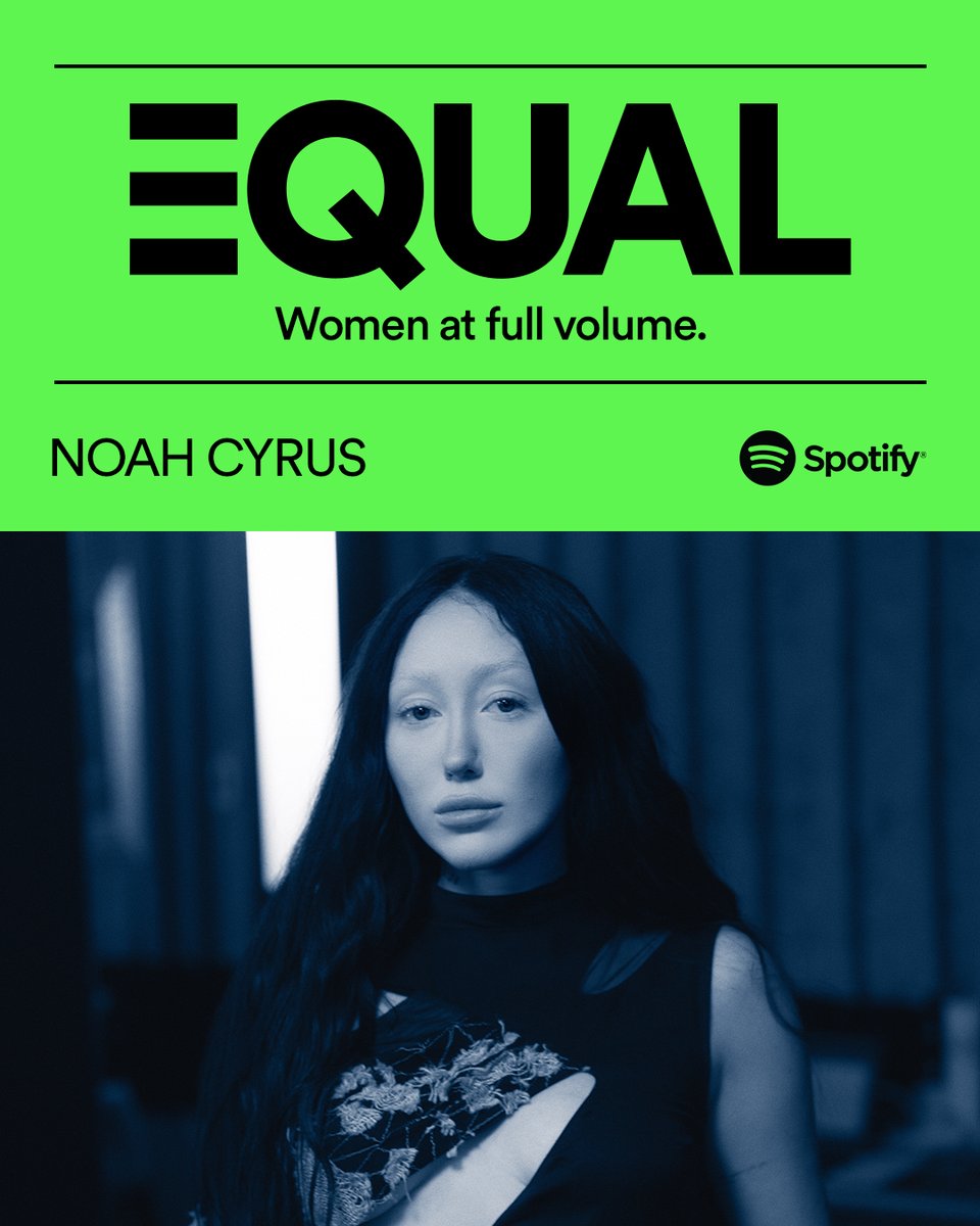 thank u @Spotify for having me as this month's EQUAL ambassador💚💚💚 open.spotify.com/playlist/37i9d…
