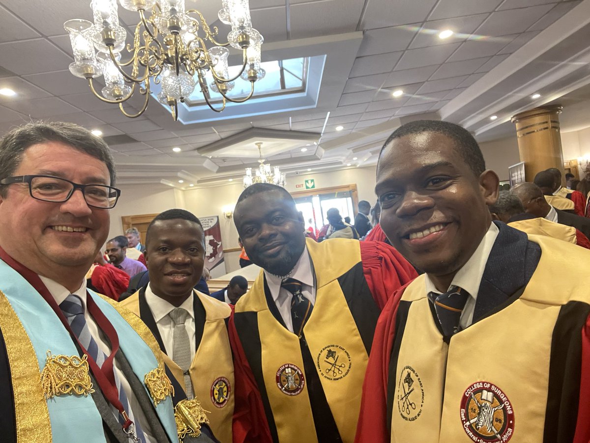 profp_edinsurg's tweet photo. Great day at @cosecsa together with many global colleagues and friends. Wonderful graduation ceremony with Namibian Vice-President celebrating 148 new graduates, including many from @edinsurg_online @rcsed @prcsed https://t.co/gSTFLdtz9A