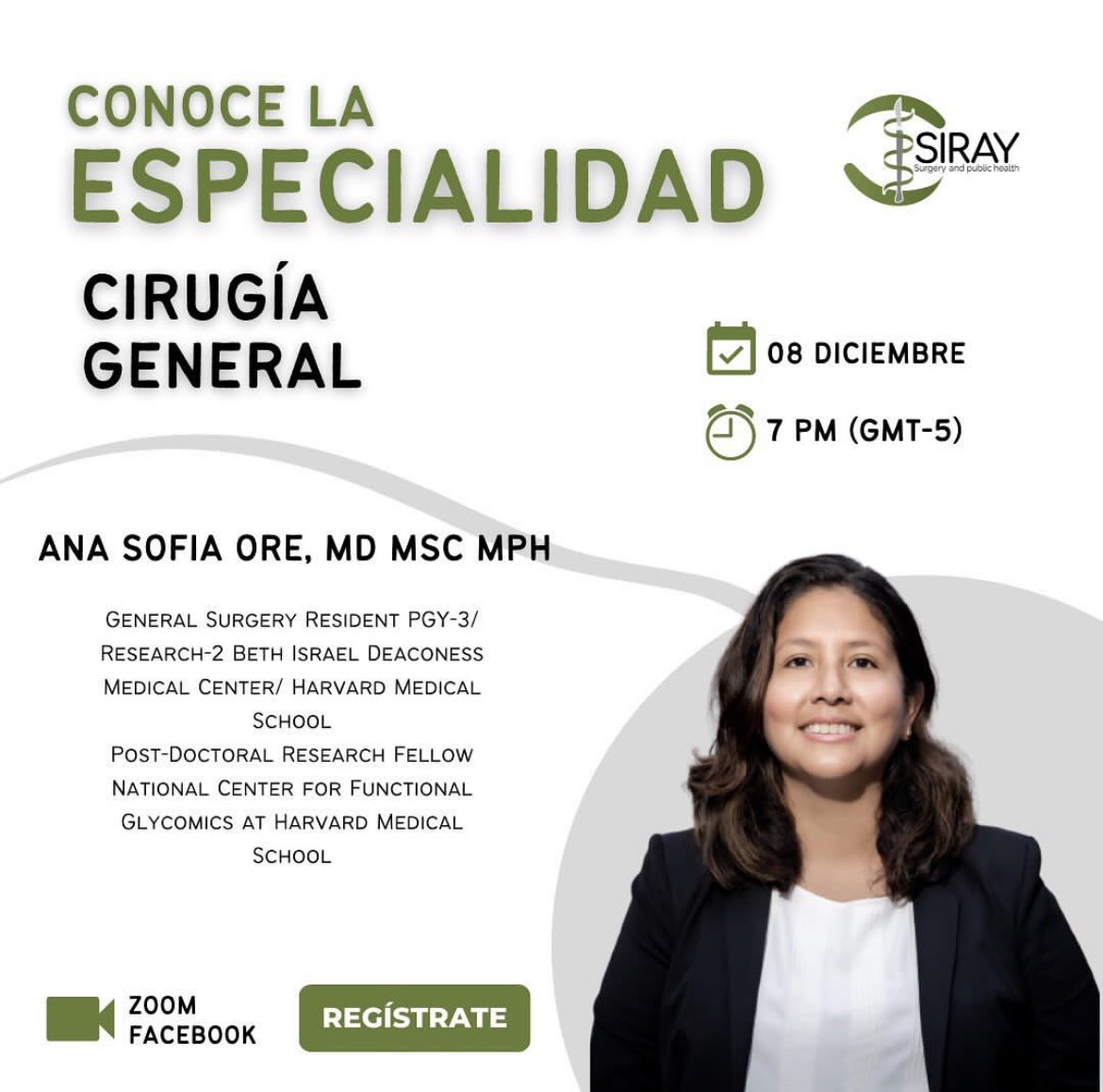 📣Actividad: Conoce la especialidad 

Te invitamos a participar de charlas informativas sobre la residencia en el Perú y extranjero en ramas quirúrgicas.🤓 

Próxima sesión: Cirugía general por la Dra. Ana Sofía Oré @anasofia_oc 

🗓Inscripción en el link de nuestra bio 
#surgery