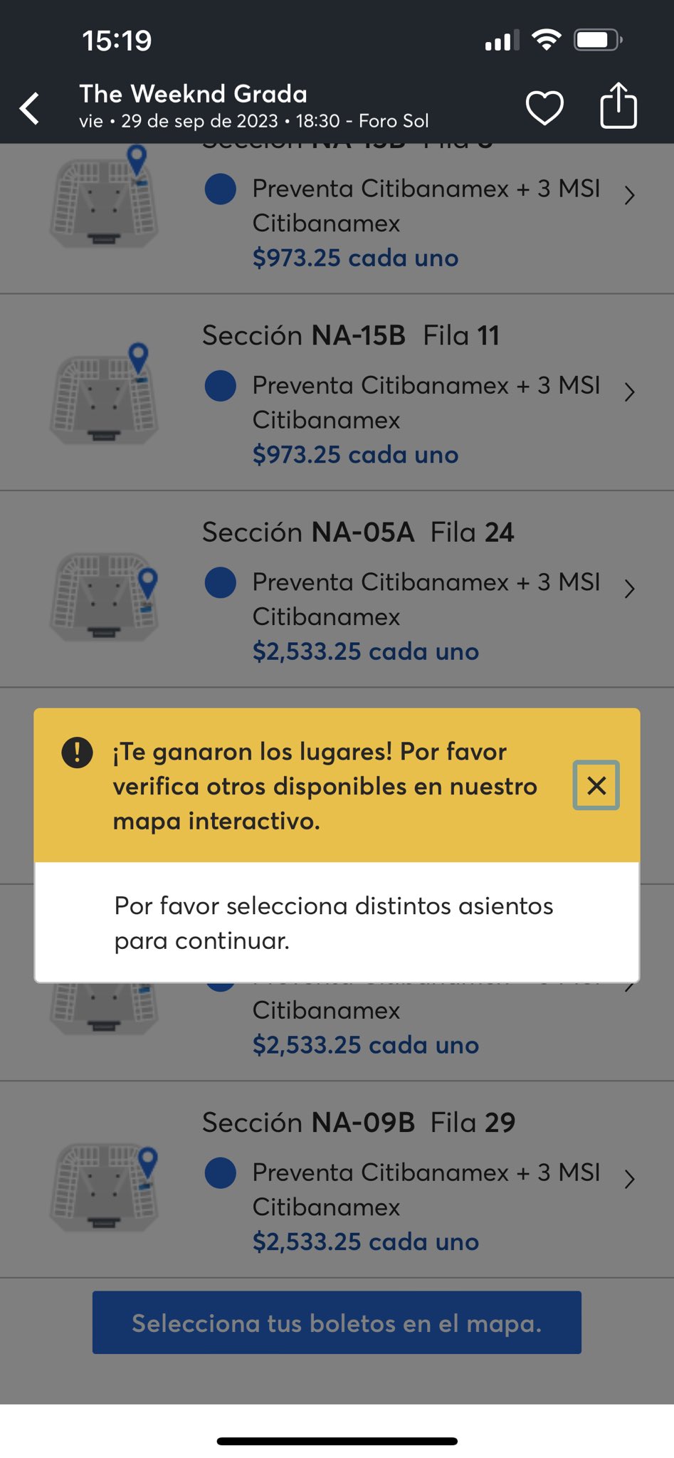 alvarocarvajal on Twitter: "@Ticketmaster_Me abre venta de boletos en