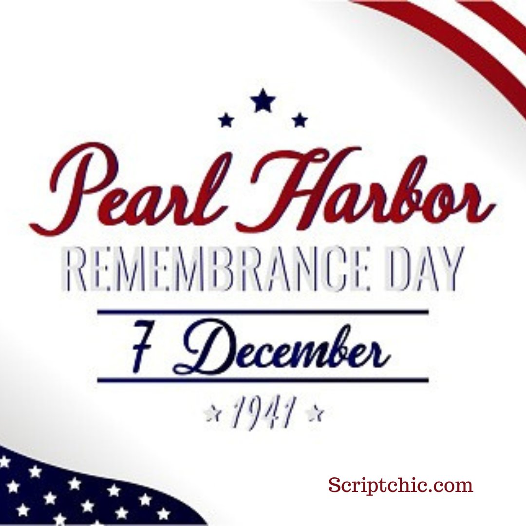 TheScriptChic's tweet image. God bless our veterans.
#rememberpearlharbor #nationalholidays
#scriptchic