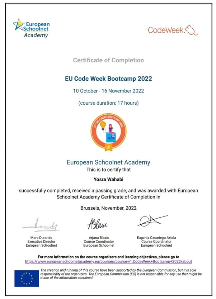 WahabiYosra's tweet image. #Europecodeweek
