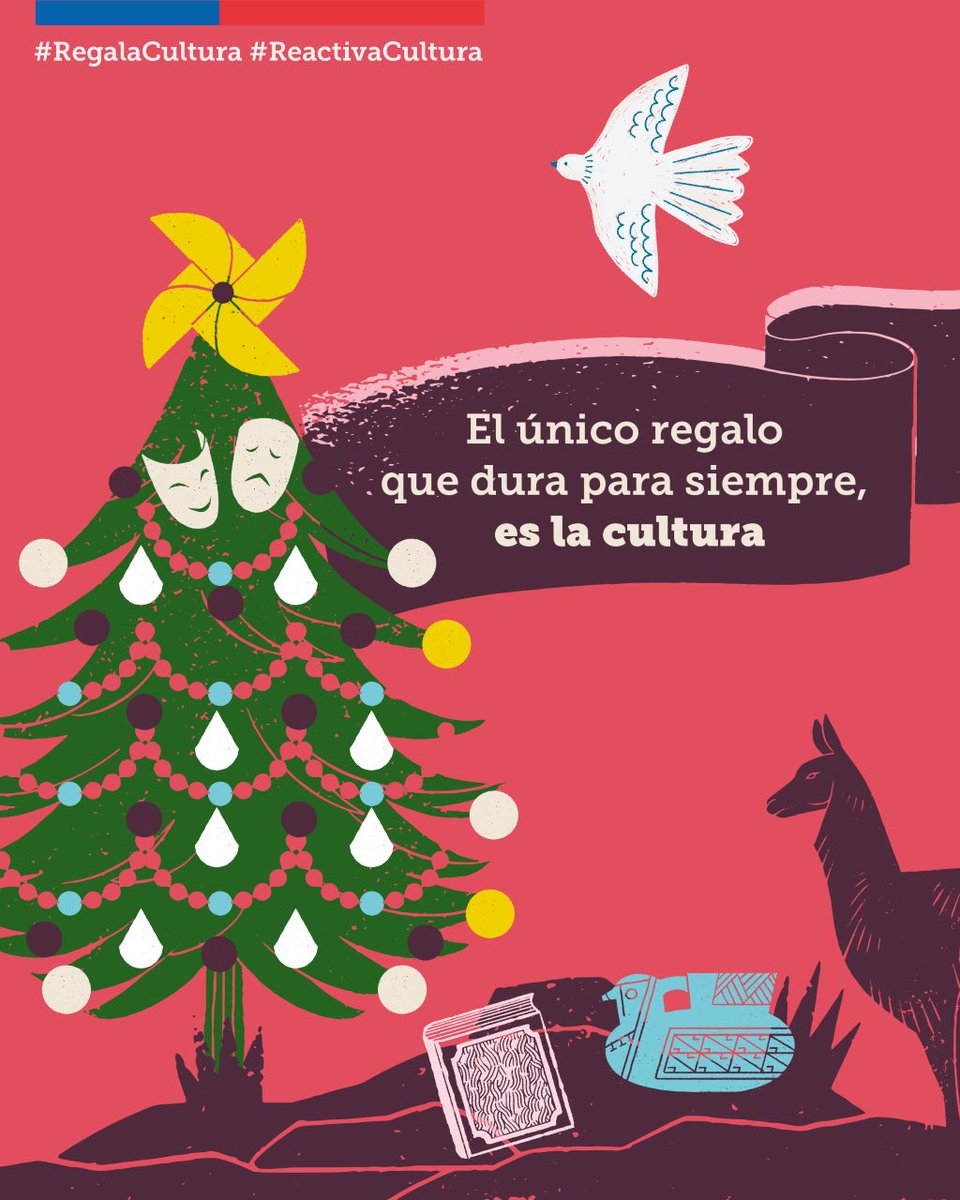 culturas_cl's tweet photo. El único regalo que dura para siempre, es la cultura. Por eso, esta Navidad y Año Nuevo busca ese regalo perfecto y #RegalaCultura, regala experiencias y vivamos las artes y el patrimonio.
#ReactivaCultura https://t.co/f9Ds15txwx