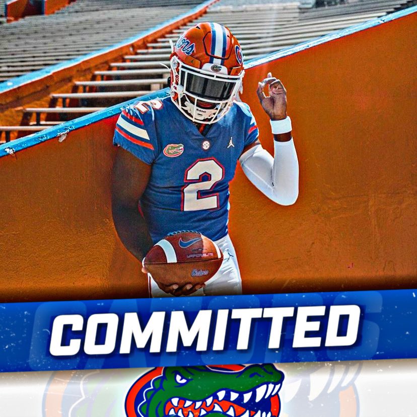 BOOM! 5⭐️ Quarterback , DJ Lagway from Willis high school in Willis , Texas has committed to the University Of Florida! 247Sports composite currently ranks Lagway as the No. 24 overall prospect and the No. 4 Quarterback in the 2024 recruiting class.