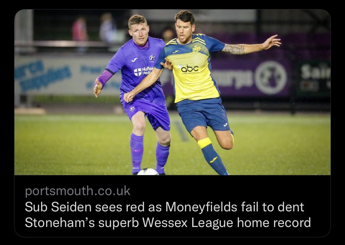 Moneyfield’s Manager Glenn Turnbull 🗣:

‘To be honest? He’s done me a favour. I’ve only been playing Dec to keep Pete off my back and myself in a job.’

‘If I had my way Tyler Moret would still be in the side.’

Click the link below to read more-

portsmouth.co.uk/sport/football…