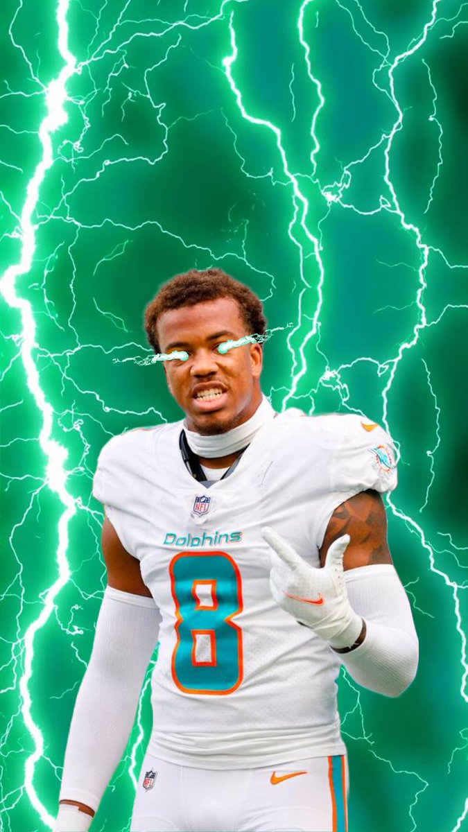 NandoTalk_'s tweet photo. Miami Dolphins Fans it’s Wallpaper Wednesday ! Jevon Holland, Jaylen Waddle, Tua Tagovailoa , which edit is your favorite? Vote below! #FinsUp https://t.co/njpd8dr4OD