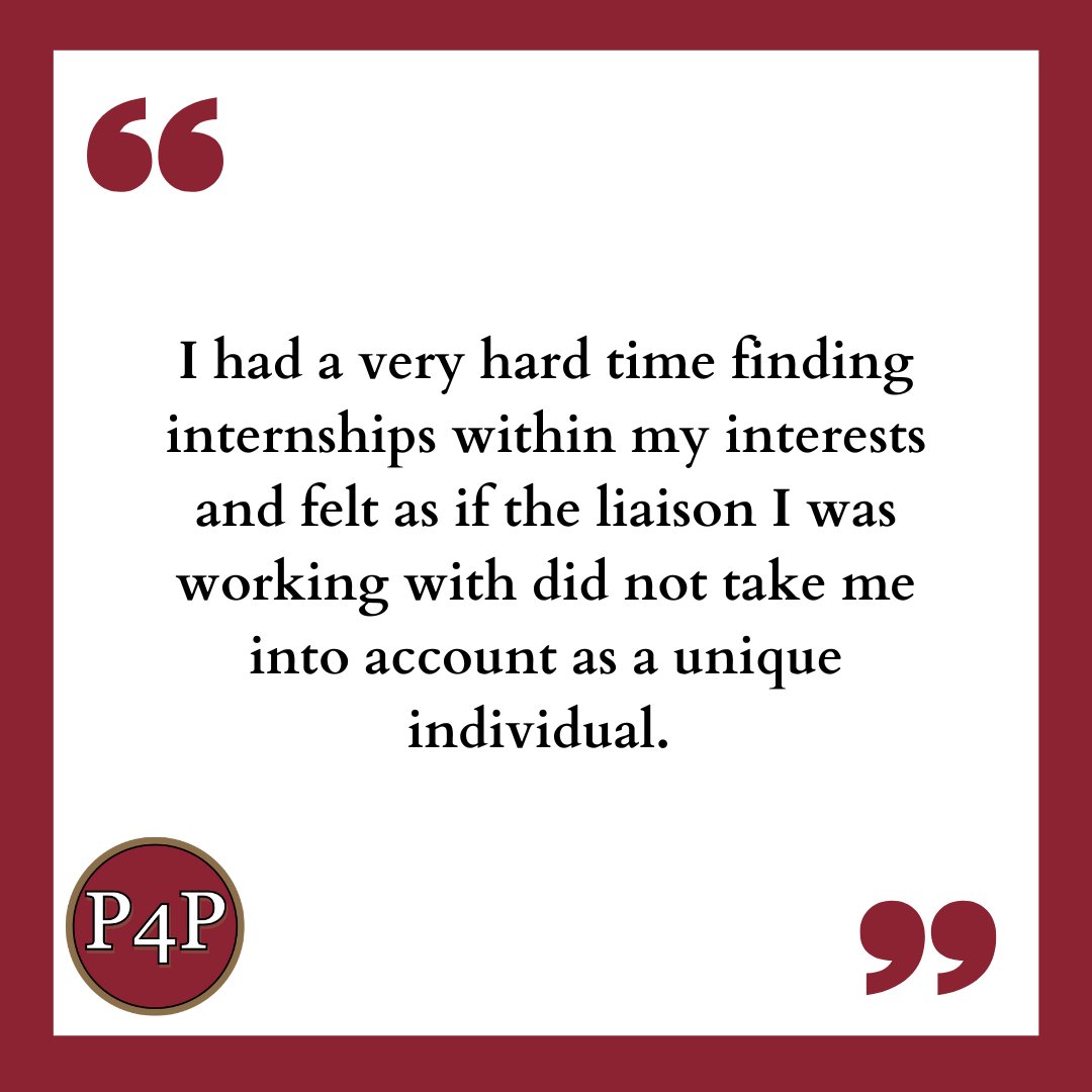 P4PatDU's tweet photo. P4P at DU asked current GSSW students to share their field experiences, and today we’re looking at what they had to say about their foundation placement search and GSSW’s field database.

Don’t forget to sign our petition in support of paid field placements! Link in bio! https://t.co/VB5b05Cml0
