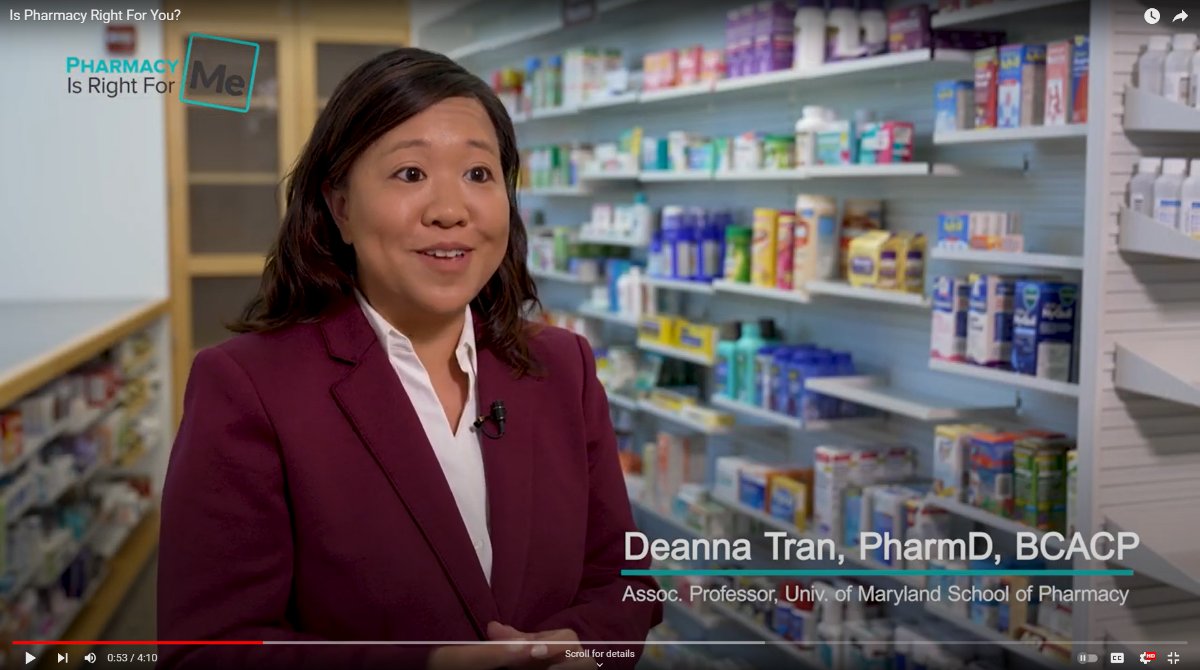 "There's always a need for pharmacists—someone who can answer questions about medicines and provide the appropriate medications."

<a href="/DeannaTranPharm/">Deanna Tran (she/her)</a> (<a href="/umsop/">University of Maryland School of Pharmacy</a>) explores the benefits of a #career in pharmacy for a new video from <a href="/Pharm4Me/">PharmacyIsRightForMe</a>: youtu.be/xmyf7uGWQSU