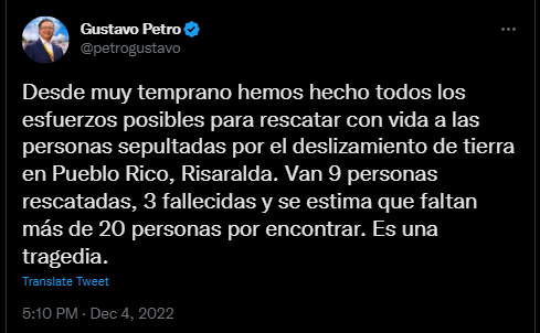 ladino_123's tweet photo. Revisando las condiciones meteorológicas previas a la tragedia de Risaralda me encontré lo siguiente. La Oficina de Alertas y Pronósticos (OSPA) de @IDEAMColombia emite un informe técnico diario a las 12:15 HLC donde se consignan las alertas vigentes para el país. 1/n https://t.co/l62cuylCZO