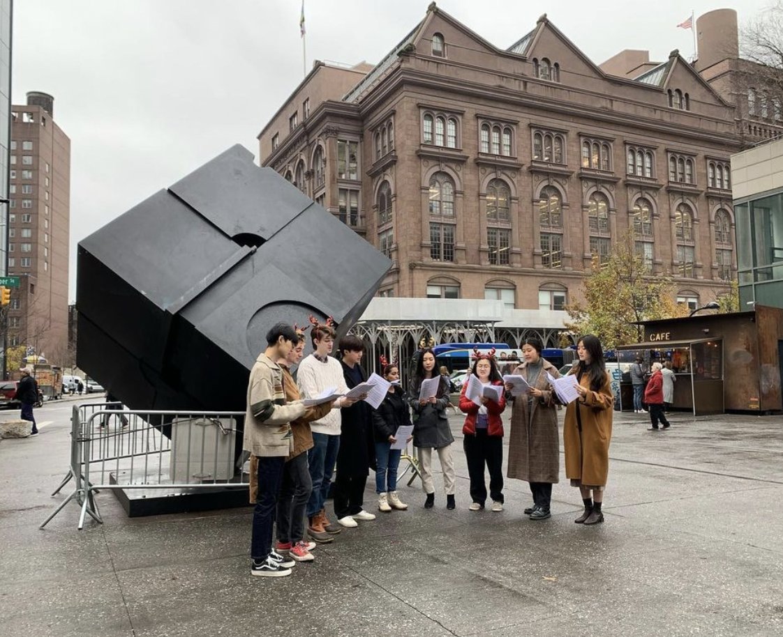 Join the Cooper Union acapella group the Coopertones this Friday around the Cube for Christmas caroling! Come on by Astor Place for carols and cheer at 9am.