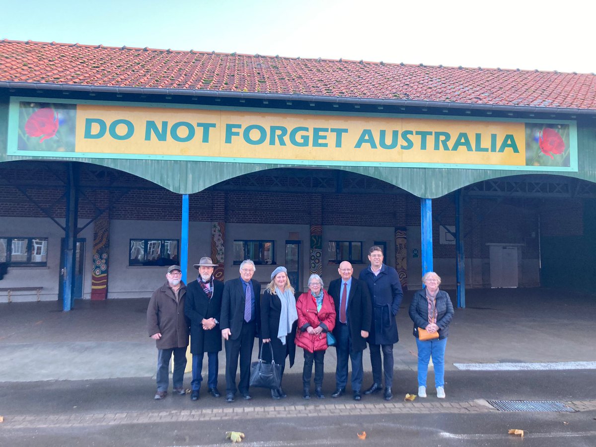 AusAmbFR's tweet photo. Merci à la commune de Villers-Bretonneux et au personnel du centre 
@sirjohnmonash pour leur chaleureux accueil d’une délégation parlementaire australienne aujourd’hui. La délégation a été touchée par votre amitié.

@ShayneNeumannMP  
@jeromelaxale
 @MakeMayoMatter
@RowanRamseyMP https://t.co/w7FEdR4hMr