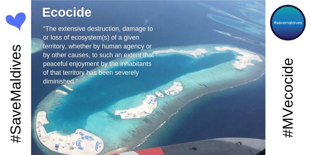 SaveMaldivesMV's tweet photo. @Mausoom_Maus @Raajje_tv @RaajjeTVLive @makhuthoom This is what "contemporary tourism" looks like in the #Maldives.

#MVecocide and death of entire reefs, lagoons and biodiversity !

#ClimateCrisis ignored #businessasusual.
Loss, damage, destruction - destroying climate resilience of islands, communities and future generations. https://t.co/hh3byYjWbJ