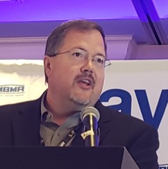 LearnAboutMBMA's tweet image. Greg Effland, of BlueScope Buildings, presents the Energy & Sustainability Committee Report at the 2022 MBMA Annual Meeting