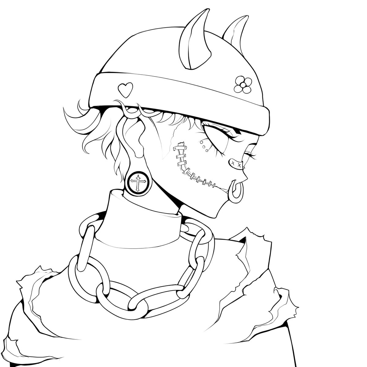 Just prepared my 2 fan arts for <a href="/ether/">ETHER</a> ✨ 
🖤🤍sketches🤍🖤

don't know which one to post first...