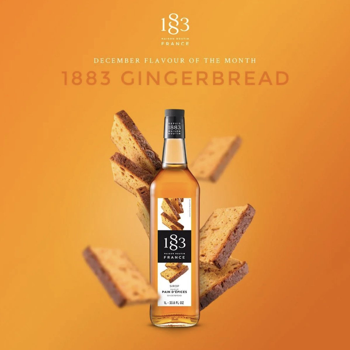 GET FESTIVE... with this delicious gingerbread syrup - just add it to your favourite hot beverage!