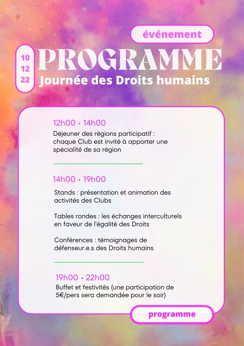ffcunesco's tweet photo. La défense  des droits humains c'est plus qu'une actualité. #standardup4humanrights 🙌

Samedi 10 décembre venez célébrer  les #droitshumains autour  de militant.e.s venus du monde entier. C'est à  l'espace Reuilly #Paris12 https://t.co/KtvIrZcKse