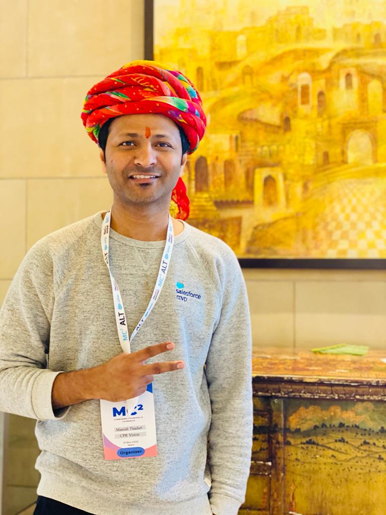 sfdcFanBoy's tweet photo. @MarketingCloud A2: Organizing @mc2_event, speaking about #InteractiveEmail at the event, and getting a taste of #Jaipur culture! #marketingchats https://t.co/YglFzBckDF