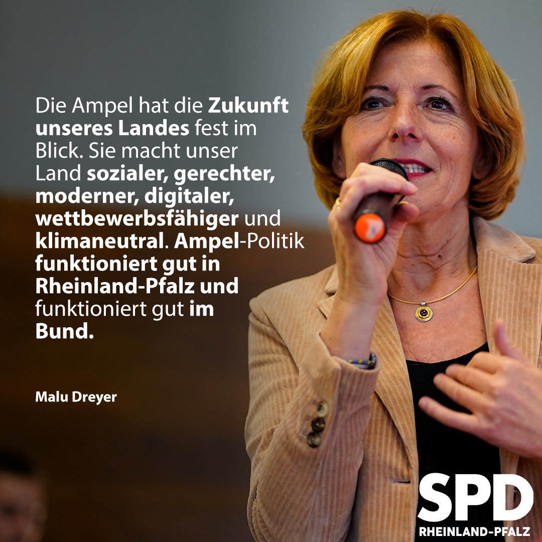 SPD RheinlandPfalz on Twitter "Malu Dreyer "Es ist gut, dass mit
