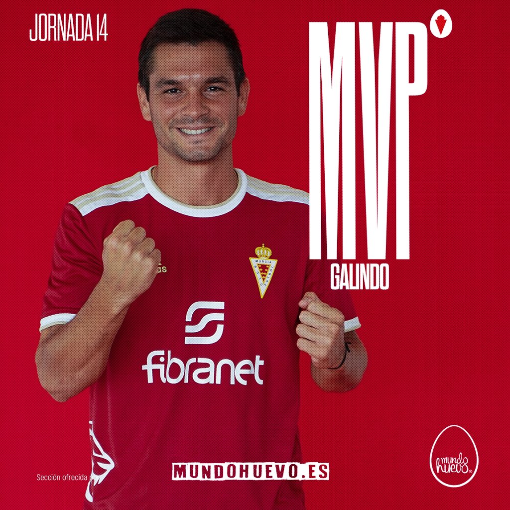 realmurciacfsad's tweet photo. MVP J14 | ⭐️ El MVP @Mundohuevo_es 🥚🥚 del #RealMurciaAlcoyano es @aleGalindo_ 

💪 ¡Enhorabuena! https://t.co/tOuBrcDned