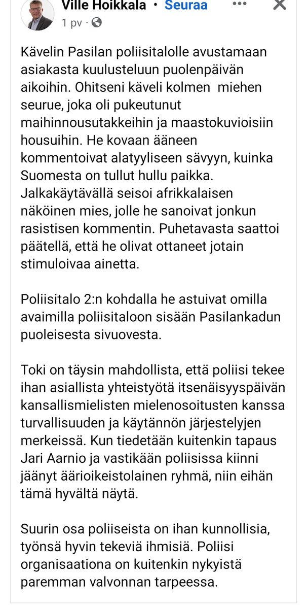 161Dimi's tweet photo. Lippujen poistamisen lisäksi tämä on aika hälyttävä juttu Helsingin poliisiin liittyen 👇😬 https://t.co/FeUAokLBZ5
